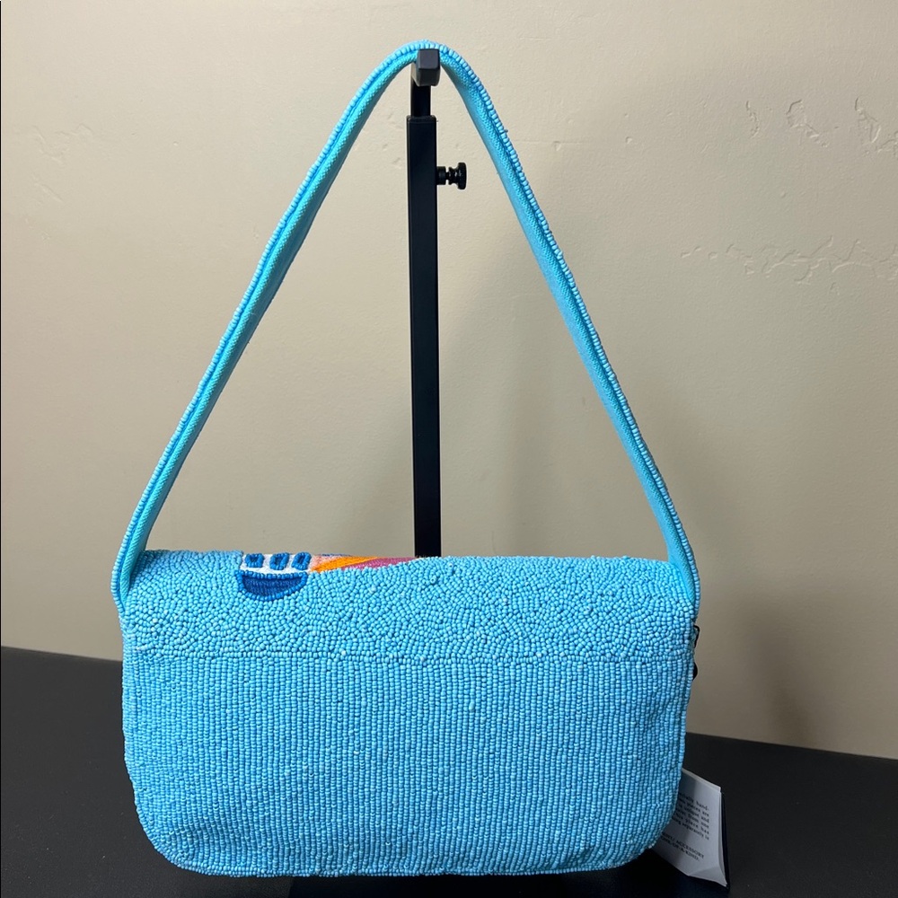 America & Beyond Express | Beaded Santorini Greece Iconic Seascape Shoulder Bag - Picture 6 of 13